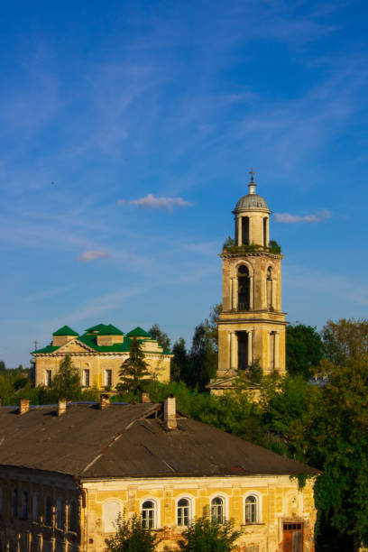 istock an old, abandoned Church surrounded by trees 1266763704