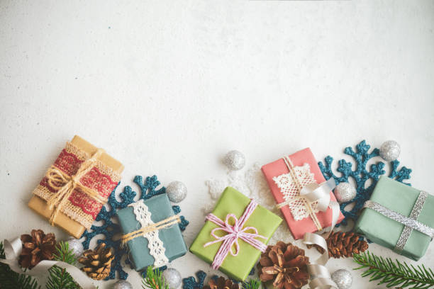 istock christmas present and christmas decorations 1266764060