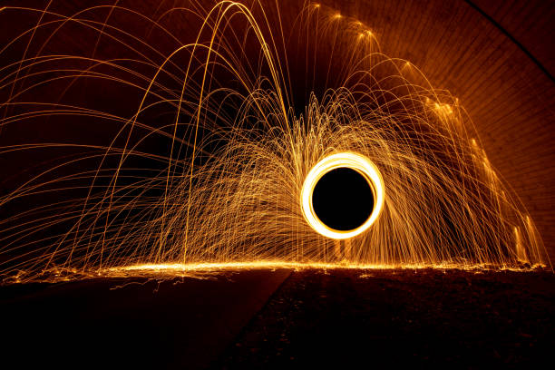 istock steel wool in a tunnel long exposure fire 1266765129