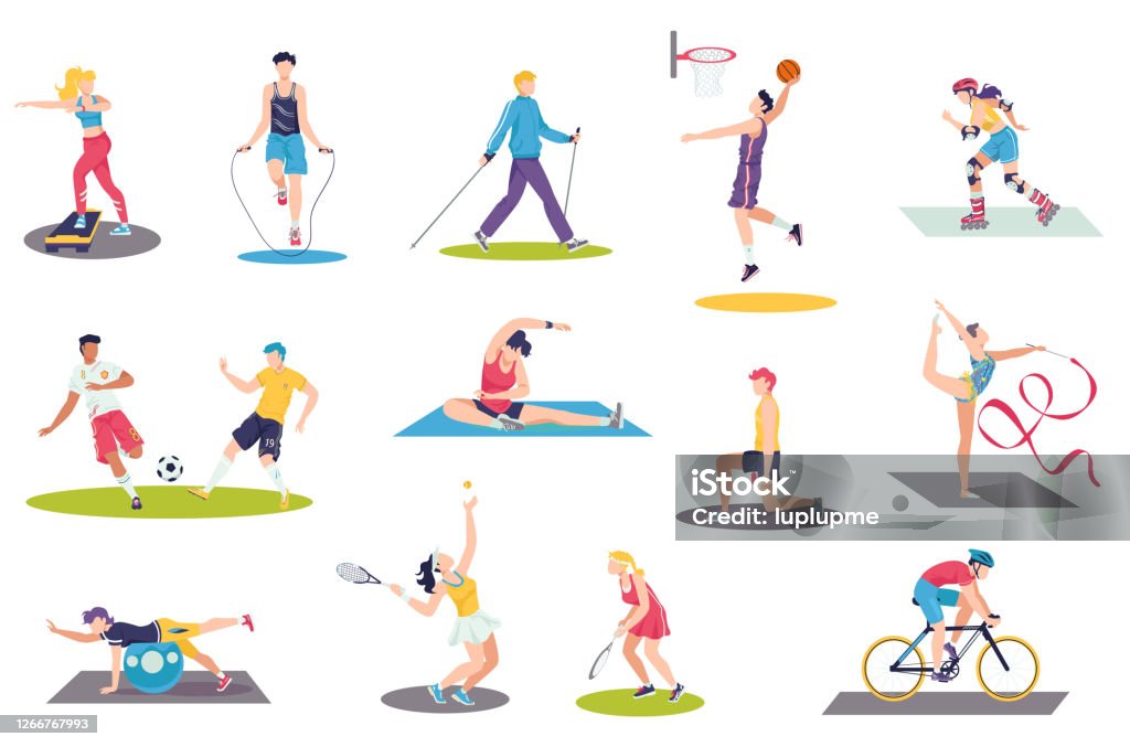 Ilustración de Personas Haciendo Ejercicios Deportivos Conjunto De Ilustración Vectorial Dibujos Animados Hombre Hombre Mujer Deportista Personajes De Entrenamiento Actividad Deportiva Aislada En Blanco y más Vectores Libres de Derechos de Ejercicio Ilustración de Personas Haciendo Ejercicios Deportivos Conjunto De Ilustración Vectorial Dibujos Animados Hombre Hombre Mujer Deportista Personajes De Entrenamiento Actividad Deportiva Aislada En Blanco y más Vectores Libres de Derechos de Ejercicio
