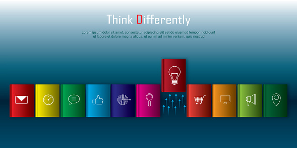 Think Different Move Diff Think Differently Being Different Move For Success In Life Flying Out ...