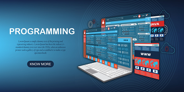Website App Design Development Technology Software Code Programming Ui ...