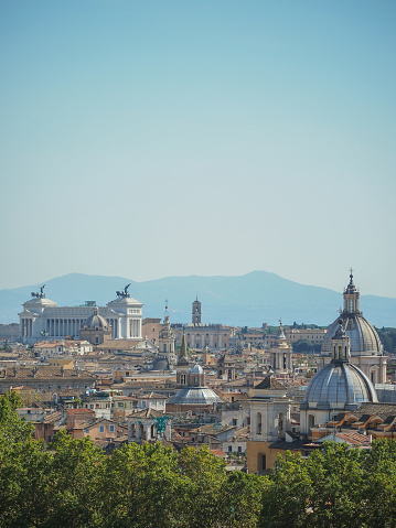 A shot of Rome, Italy taken from Castel Sant'Angelo (aka Hadrian's Mausoleum) in Rome, Italy on October 2014