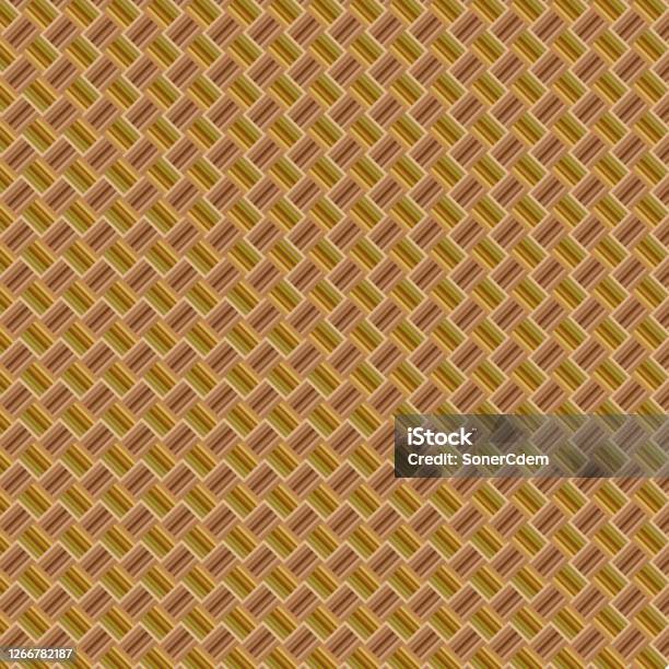 Wicker Pattern. Model Wicker Texture Seamless Pattern Vector Illustration Stock Illustration ...