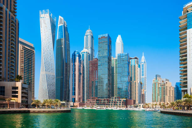 istock Dubai Marina district in Dubai, UAE 1266787750