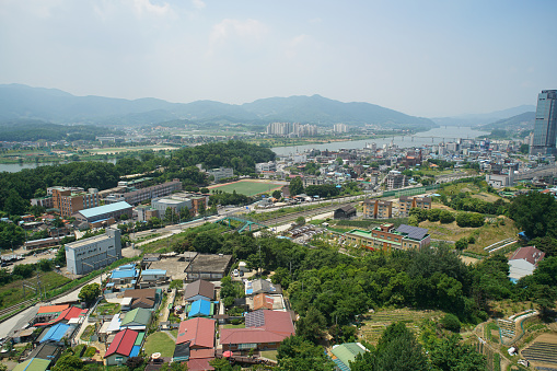 Yangpyeong, Gyeonggi-do, Korea, aerial photography taken by drone