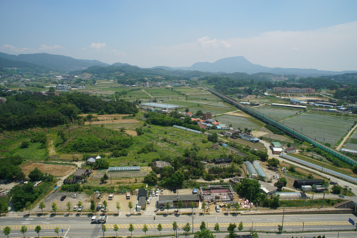 Yangpyeong, Gyeonggi-do, Korea, aerial photography taken by drone