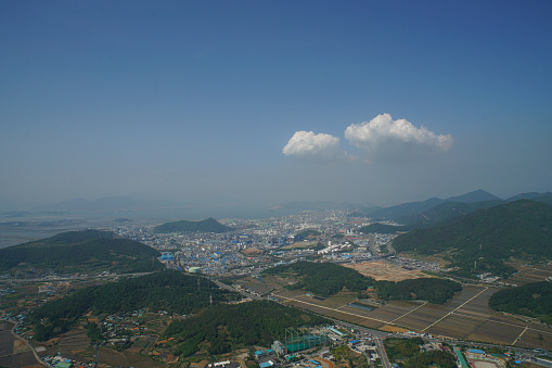 Captured by drone, Yeosu, Jeollanamdo, Korea, aerial photography