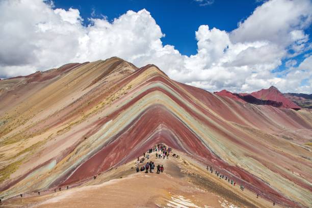 istock Rainbow mountains Andes near Cusco in Peru 1266789296