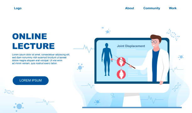 istock Illustration of online lecture about medicine 1266795933