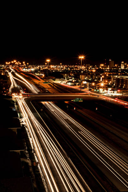 istock Long exposure of city at night 1266799344