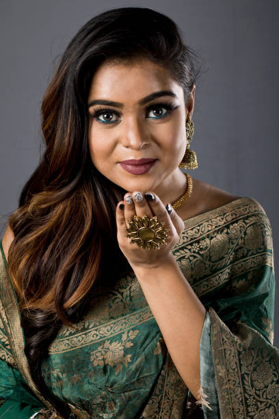 istock Beautiful woman greeting 1266803037