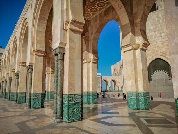 istock Arches at Hasan II mosque in Casablanca 1266813804