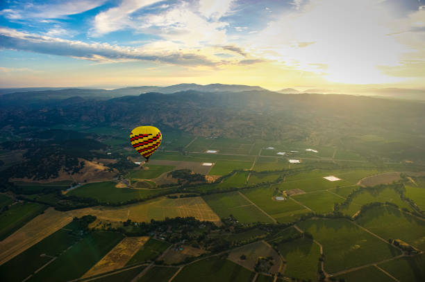 istock Hot Air Ballooning over Napa Valley, CA 1266820360