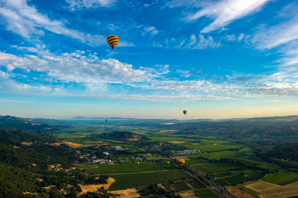istock Hot Air Ballooning over Napa Valley, CA 1266820496