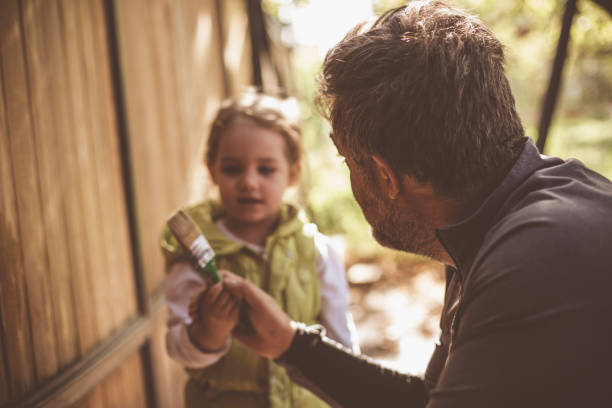 istock Father and daughter's time in the backyard 1266823487