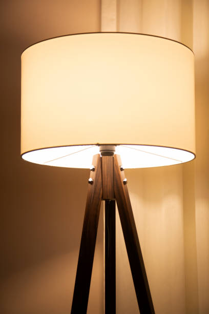 istock Wooden floor lamp 1266824616