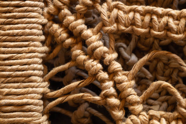 istock Wicker fibers macro. weaving close up. abstract woven background 1266825991
