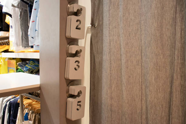 istock numbers in the fitting room in the store 1266828824