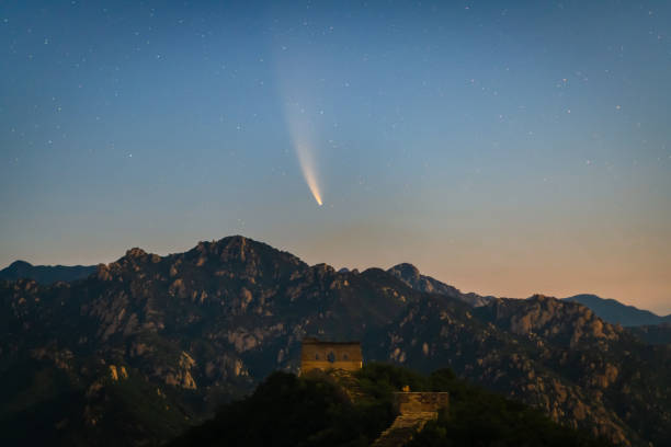 istock Comet C/2020 F3 Neowise in night starry sky 1266829391