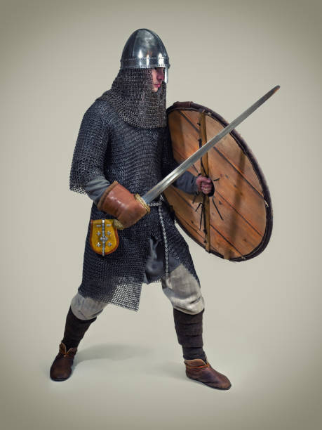 istock Young warrior of the early middle ages. 1266832418