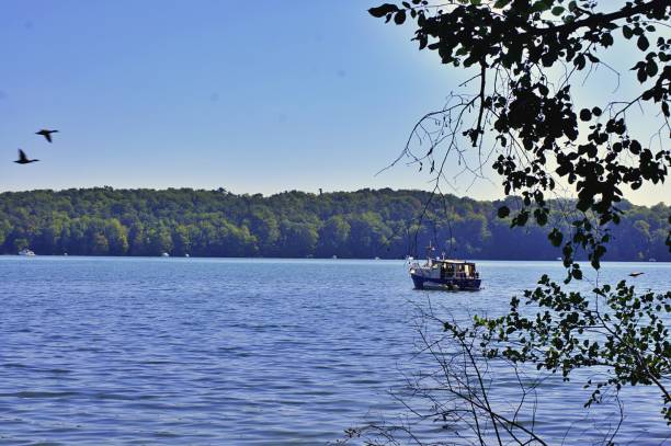 istock Boats on the lake 1266833924