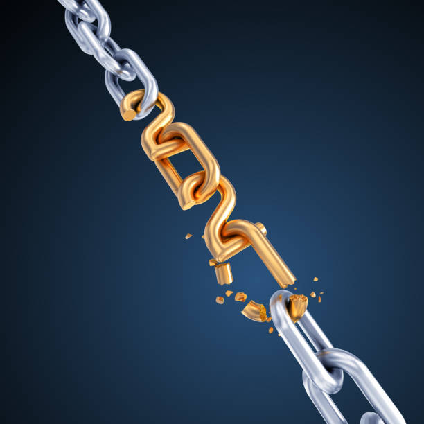 istock Converting Golden Numbers From 2020 to 2021 In A Breaking Chain 1266835225