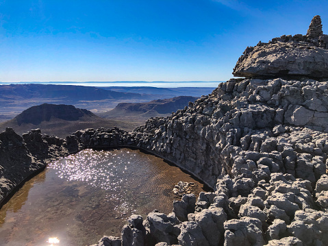 Spain,Canary Islands, Lanzarote: rock formations of La Rofera