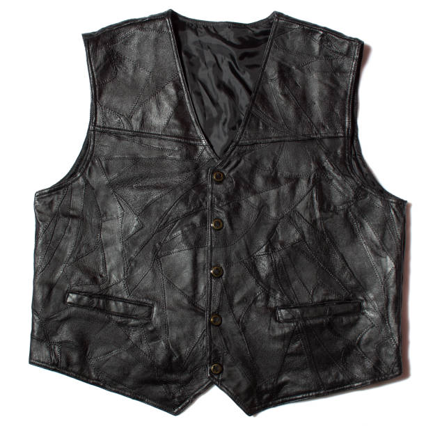 istock Real leather waistcoat 1266843470