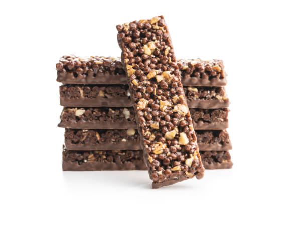 istock Chocolate cereal bars. Tasty protein bars. 1266844469