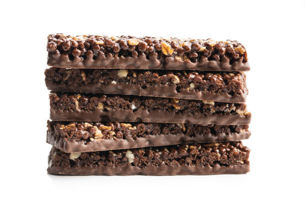 istock Chocolate cereal bars. Tasty protein bars. 1266844475