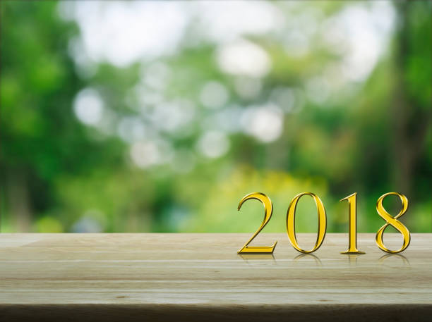 istock Happy new year 2018 concept 1266845616