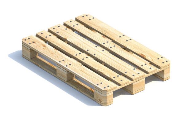istock Wooden euro pallet 3D 1266856000