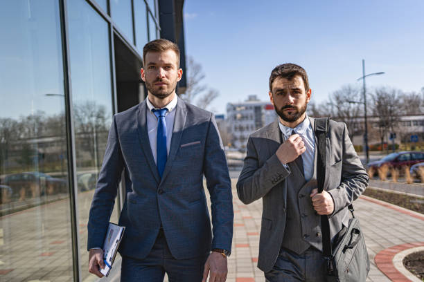 istock Handsome and confident business colleagues 1266862137