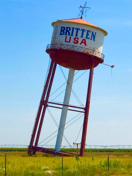 Water tank , water supply tank for agriculture with blue sky