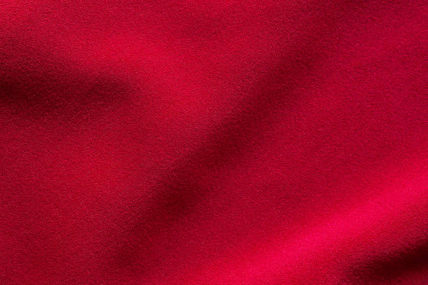istock Red fabric cloth texture background close up 1266868515