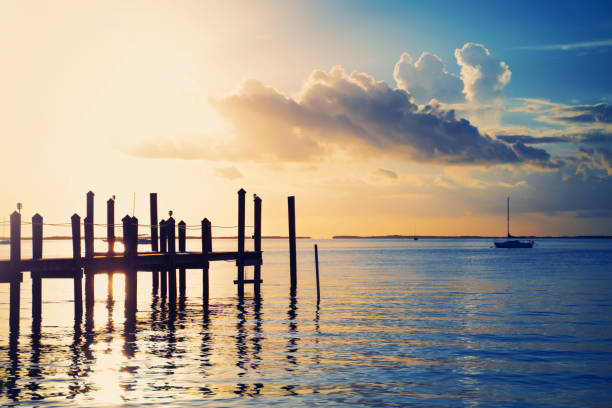 istock Florida Keys scene Key Largo Pier 1266879693