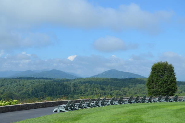 istock Chair Lineup Overseeing Gorgeous View 1266881839