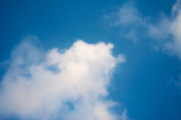 istock Soft White clouds in the blue sky, Blue sky, and clouds background. 1266884372