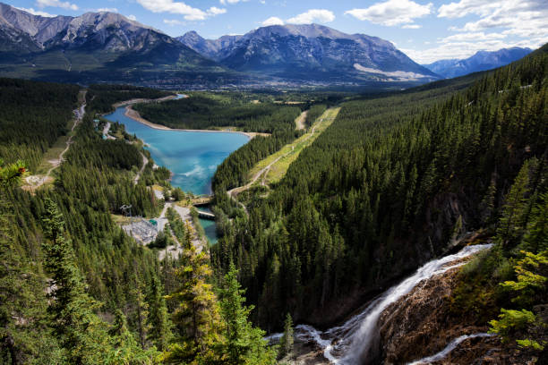 Top view from Grassi Lakes, Alberta, Canada