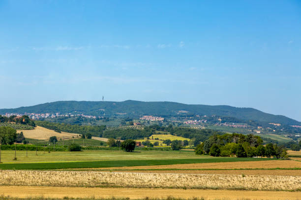 피렌체 근처 토스카나의 이탈리아 지역의 시골 풍경 - florence province 뉴스 사진 이미지