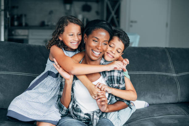 istock Family hug 1266896770