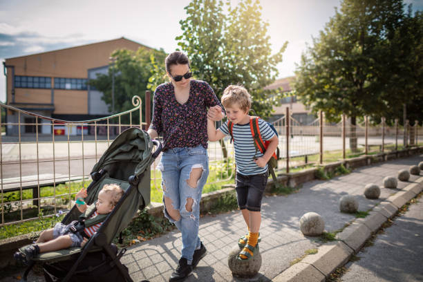 istock Commute to school with my family 1266900602