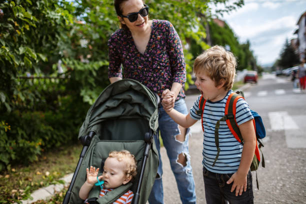istock Commute to school with my family 1266900696