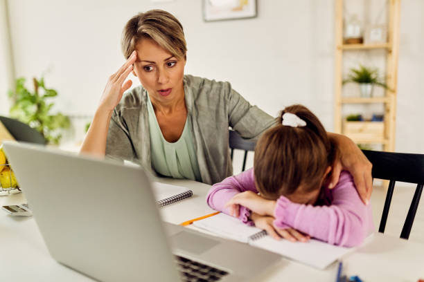 istock Stress of homeschooling! 1266903255