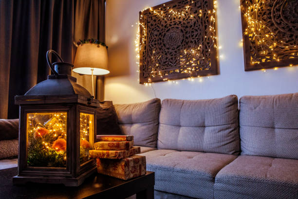 istock Christmas decorations in xmas home 1266907583