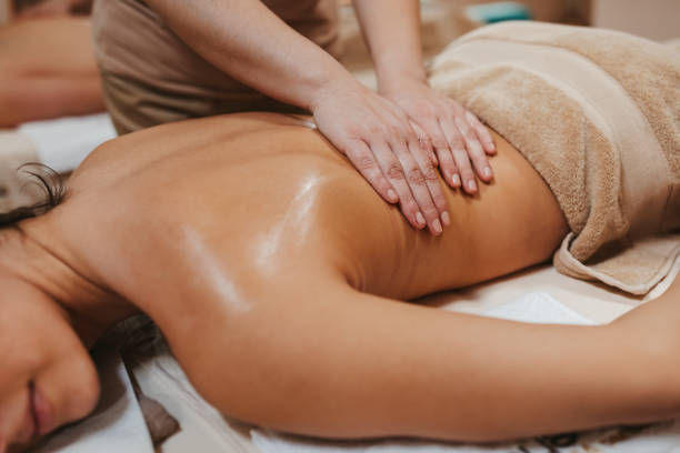 istock Enjoying professional oil massage 1266909512