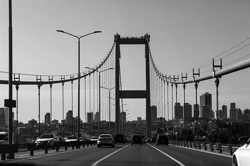 Suspension Bridge - July 15 Martyrs' Bridge in Istanbul