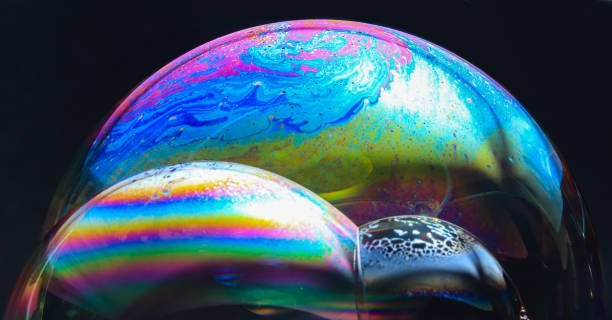 istock soap bubbles colorful wallpaper with beautiful pattern 1266916723