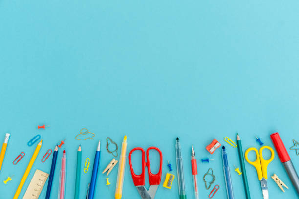 istock Office and school supplies. 1266918596